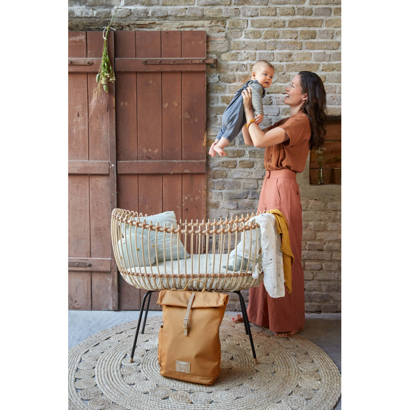 Sac à dos à langer Rolltop LASSIG Orange