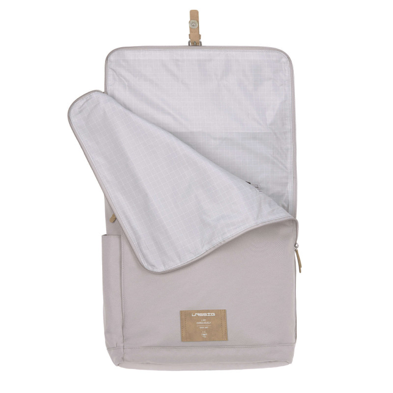 Sac à dos à langer Rolltop LASSIG Gris