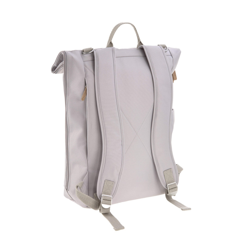 Sac à dos à langer Rolltop LASSIG Gris
