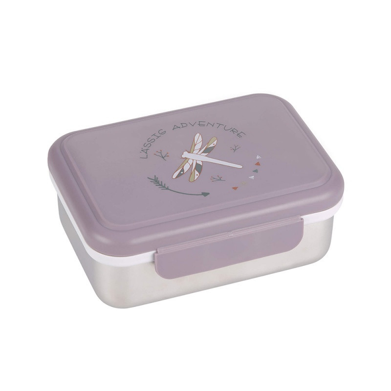 Boite à gouter en inox Adventure LASSIG Libellule violet