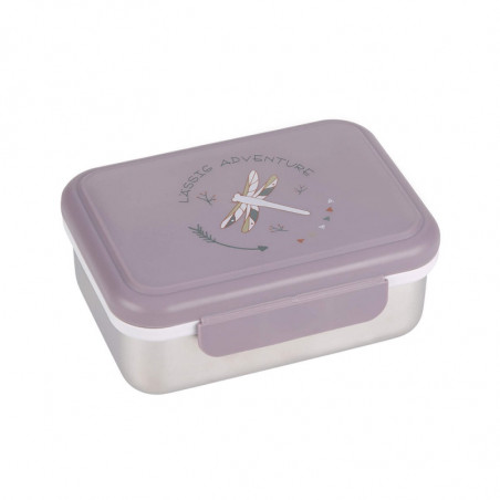 Boite à gouter en inox Adventure LASSIG Libellule violet