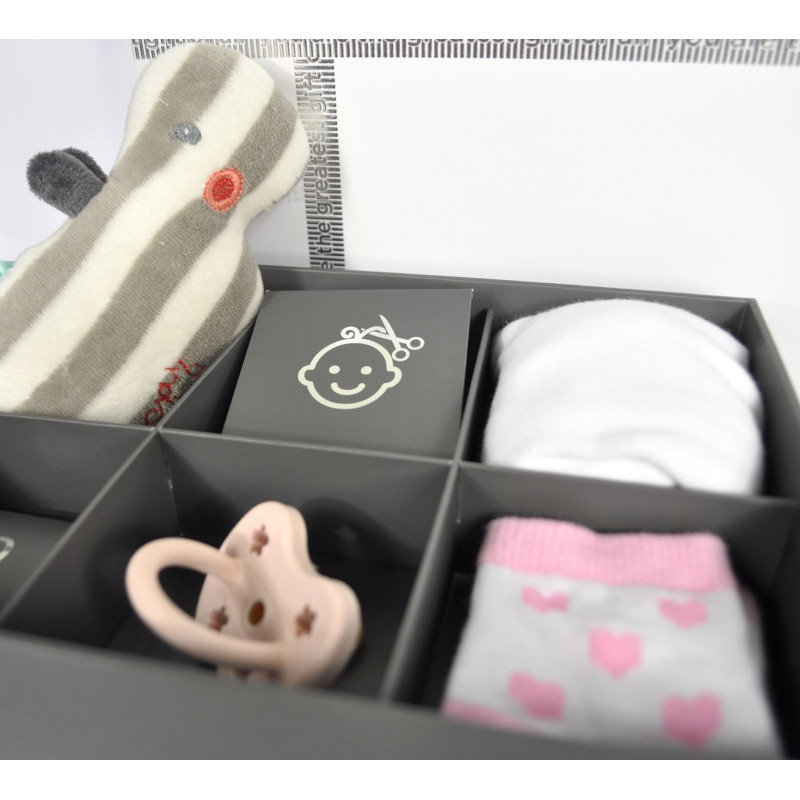 Empreinte médaillon + Boite à trésors DOOKY Blanc