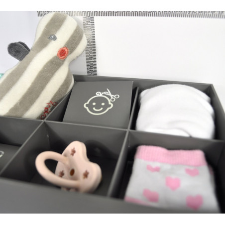 Empreinte médaillon + Boite à trésors DOOKY Blanc