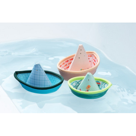 Lot de 3 bateaux de bain Jungle LES LILLIPUTIENS