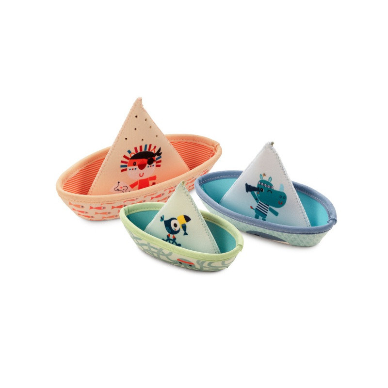 Lot de 3 bateaux de bain Jungle LES LILLIPUTIENS