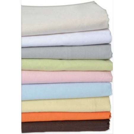 Drap plat coton 120/180 Rose POYET MOTTE