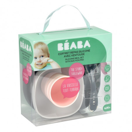 Coffret repas en silicone BEABA Night blue