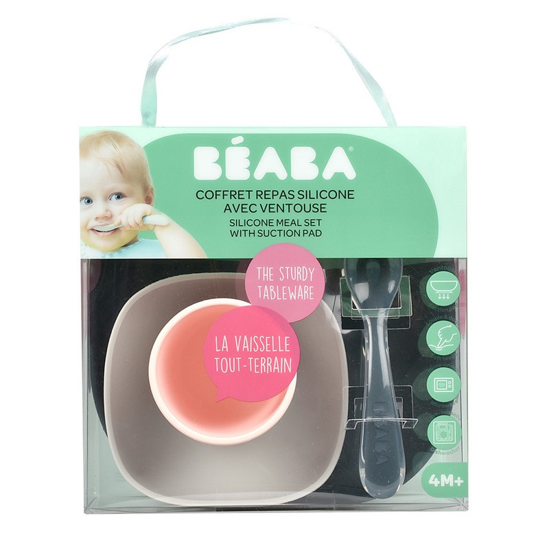 Coffret repas en silicone BEABA Night blue