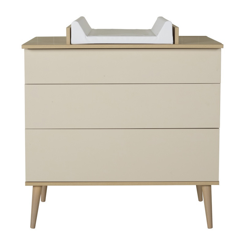 Commode 3 tiroirs Flow QUAX Argile & Oak