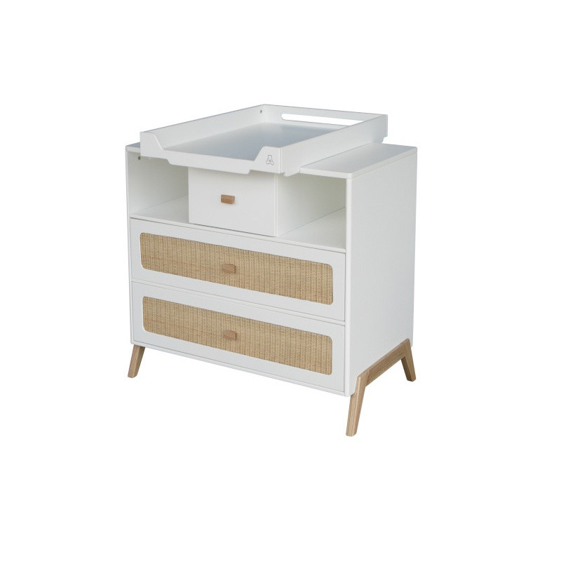 Commode tressage rotin THEO Marélia Neige