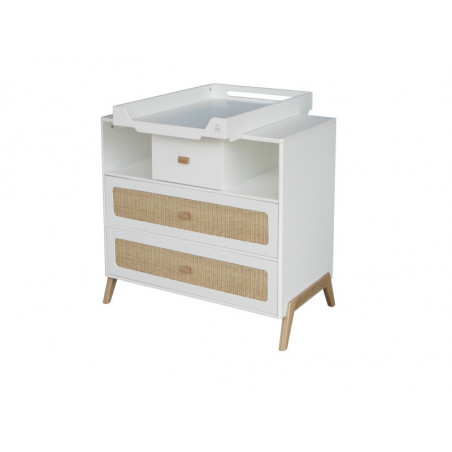 Commode tressage rotin THEO Marélia Neige