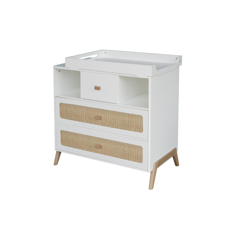 Commode tressage rotin THEO Marélia Neige