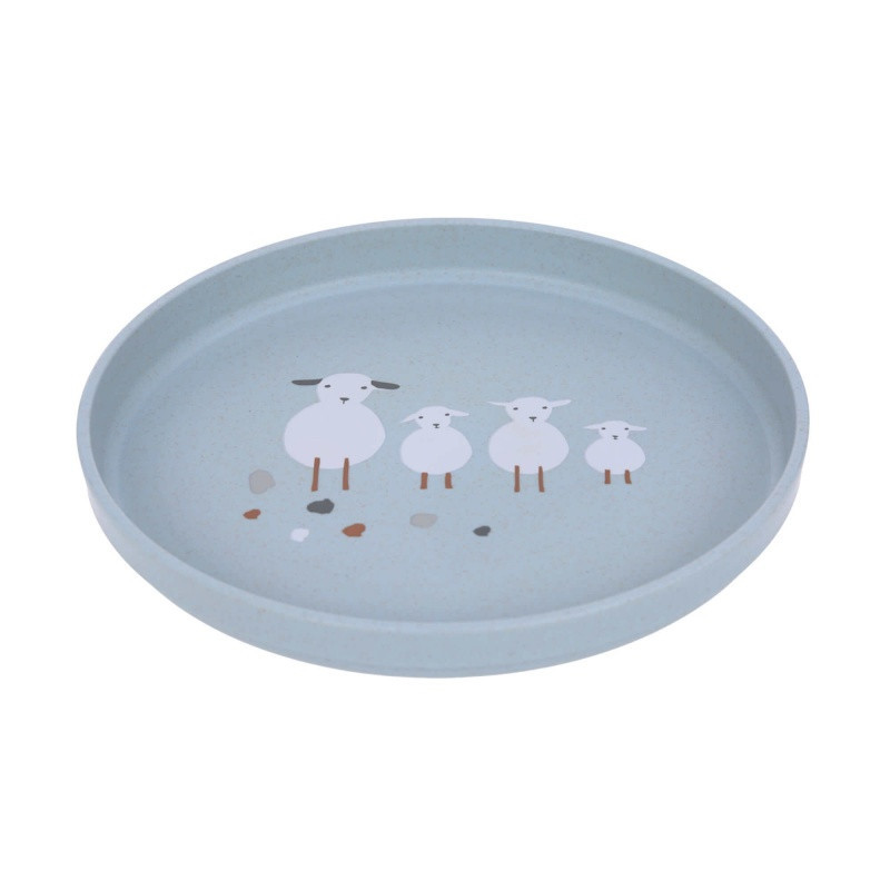 Assiette mouton/oie LASSIG Tiny farmer Bleu