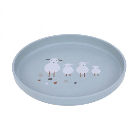 Assiette mouton/oie LASSIG Tiny farmer Bleu
