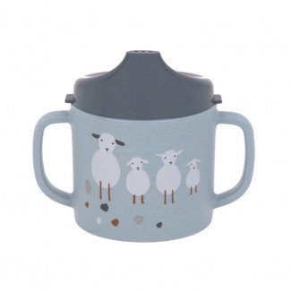 Tasse d'apprentissage Mouton/Oie LASSIG Tiny farmer Bleue