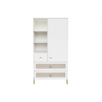 Armoire tressage rotin THEO Marélia Neige