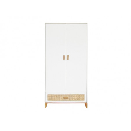 Armoire cannage rotin THEO Nami Neige