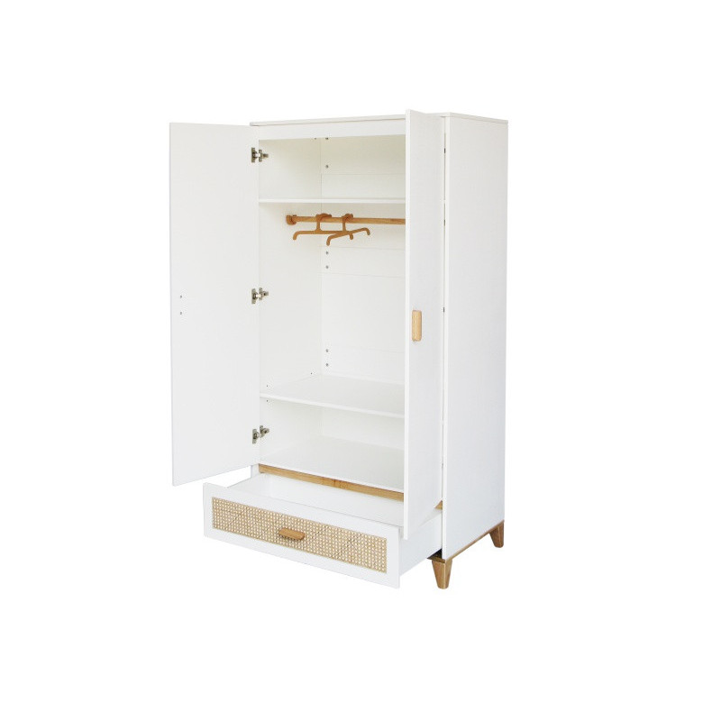 Armoire cannage rotin THEO Nami Neige