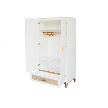 Armoire cannage rotin THEO Nami Neige