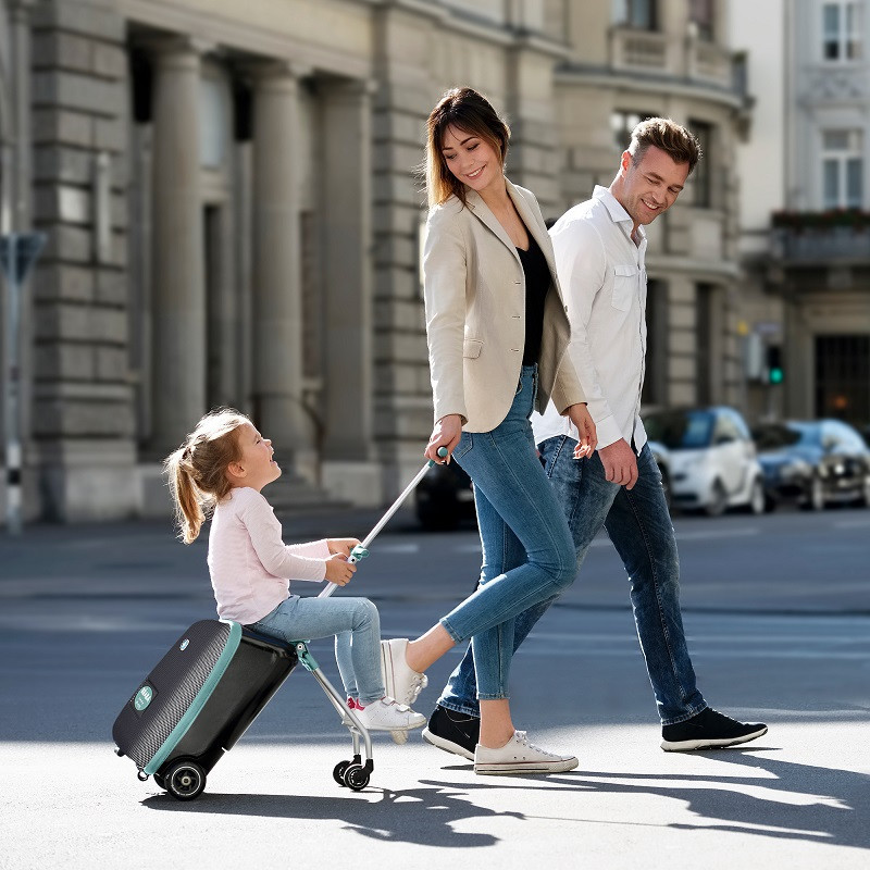 Valise avec assise enfant Luggage Easy BEABA Noir