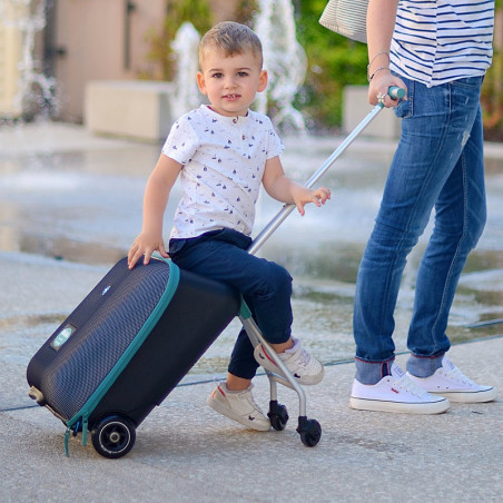 Valise avec assise enfant Luggage Easy BEABA Noir