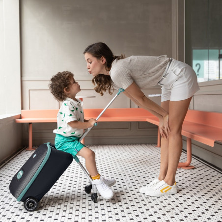 Valise avec assise enfant Luggage Easy BEABA Noir