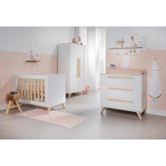 Chambre trio avec lit 70x140 IKID Lazio blanc