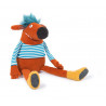 Peluche 48 cm Pidou orange MOULIN ROTY Les Schmouks