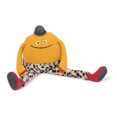 Peluche 50 cm Mouni jaune MOULIN ROTY Les Schmouks