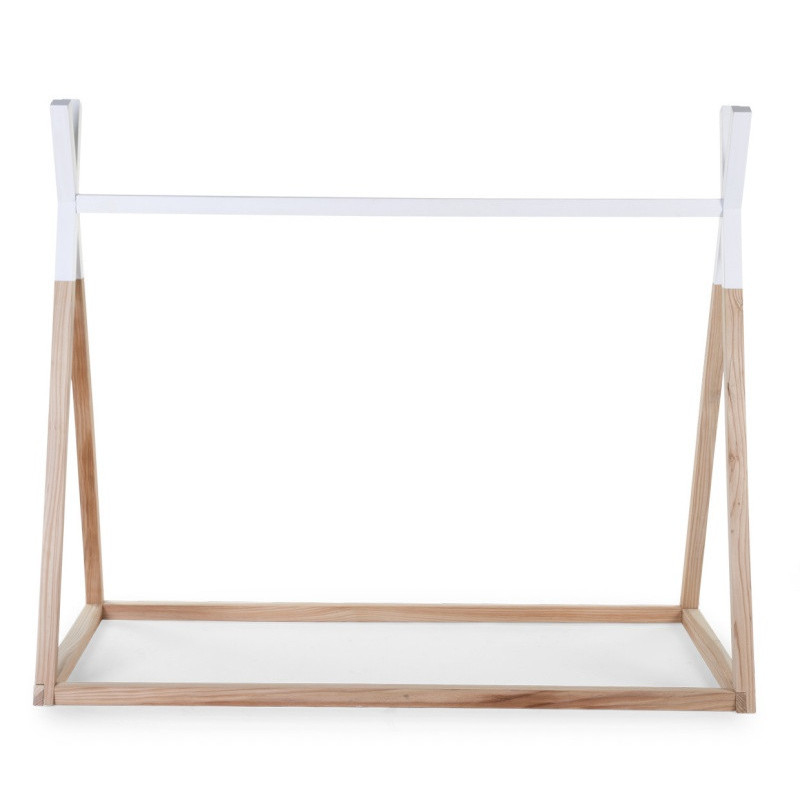 Lit Tipi 70x140 CHILDHOME Nature/Blanc