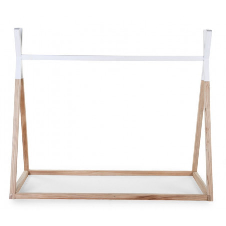 Lit Tipi 70x140 CHILDHOME Nature/Blanc