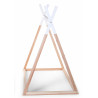 Lit Tipi 70x140 CHILDHOME Nature/Blanc