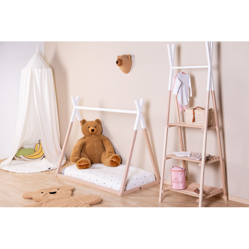 Lit Tipi 70x140 CHILDHOME Nature/Blanc