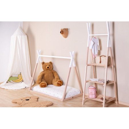 Lit Tipi 70x140 CHILDHOME Nature/Blanc