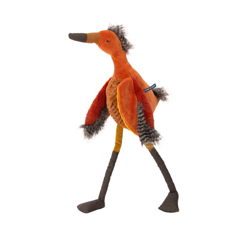 Peluche Oiseau aigrette 60 cm MOULIN ROTY Tout autour du