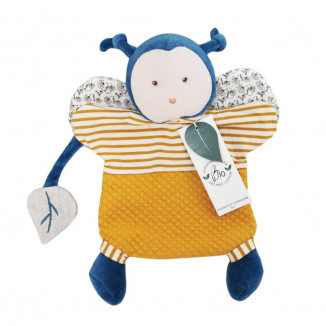 Marionnette Pollen l'abeille bio DOUDOU ET COMPAGNIE