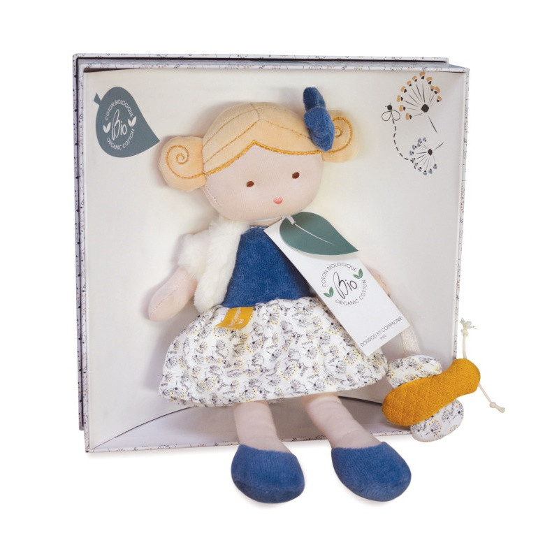 Poupée Pollen l'abeille bio DOUDOU ET COMPAGNIE