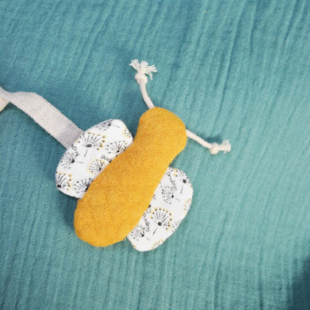 Poupée Pollen l'abeille bio DOUDOU ET COMPAGNIE