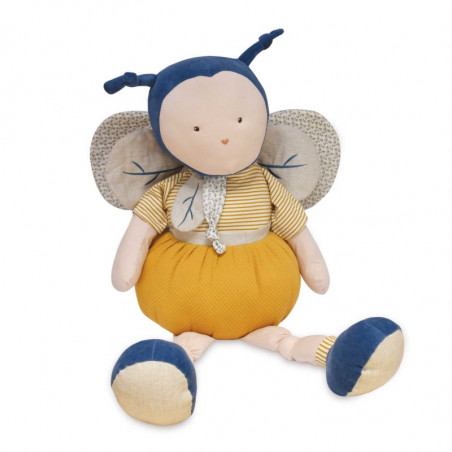 Peluche géante 90cm Pollen l'abeille bio DOUDOU ET COMPAGNIE