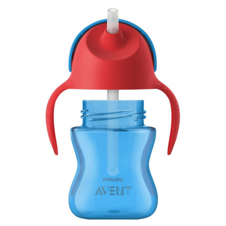 Tasse à paille 200 ml PHILIPS AVENT Bleu/Rouge