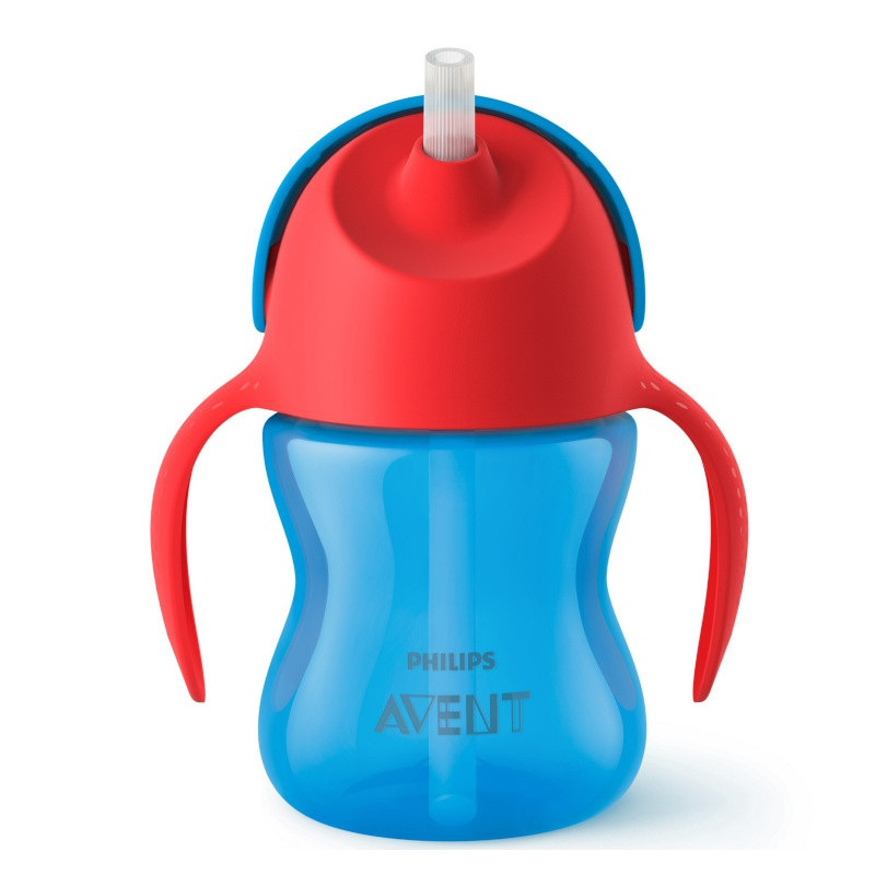 Tasse à paille 200 ml PHILIPS AVENT Bleu/Rouge