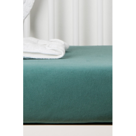 Drap-housse 60x120 en coton bio KADOLIS Eucalyptus