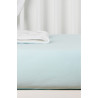 Drap-housse 60x120 en coton bio KADOLIS Bleu céladon