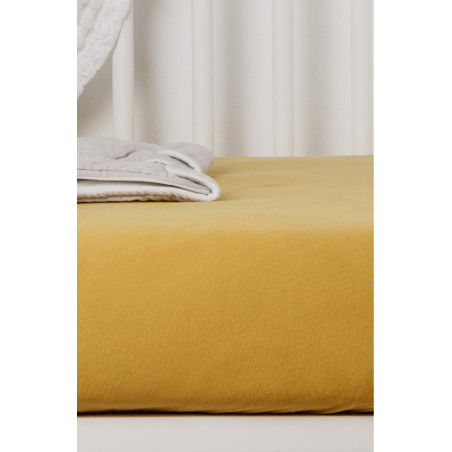 Drap-housse 60x120 en coton bio KADOLIS Miel