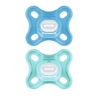 Lot de 2 sucettes Comfort silicone 0m+ MAM Bleu