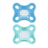 Lot de 2 sucettes Comfort silicone 0m+ MAM Bleu