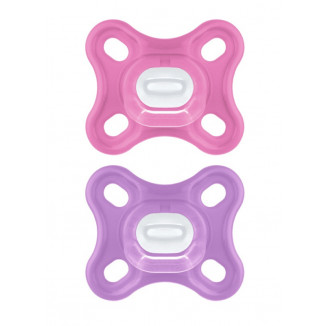 Lot de 2 sucettes Comfort silicone 0m+ MAM Rose