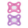 Lot de 2 sucettes Comfort silicone 0m+ MAM Rose