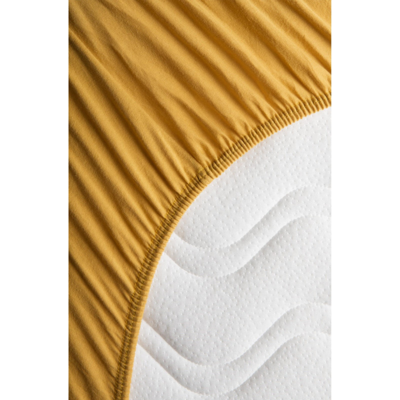 Drap-housse 70x140 en coton bio KADOLIS Miel