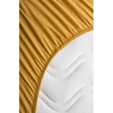 Drap-housse 70x140 en coton bio KADOLIS Miel